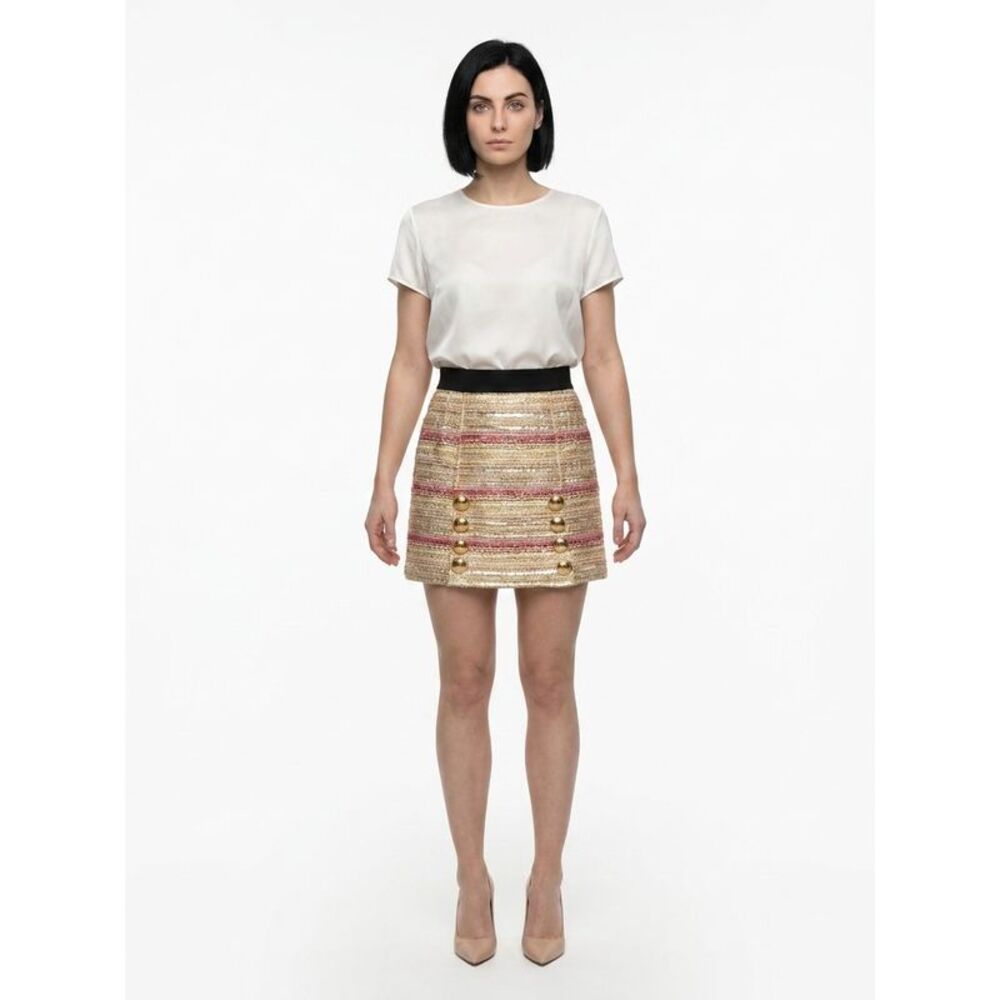 Dolce & Gabbana Bicolor Acetate Mini Women's Skirt
